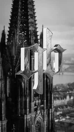 3D Metallic Logo Floats in fake-out-of-home ad of A Quick Buck