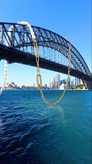 Necklace Hangs Over a Bridge in fake-out-of-home ad of Pandora