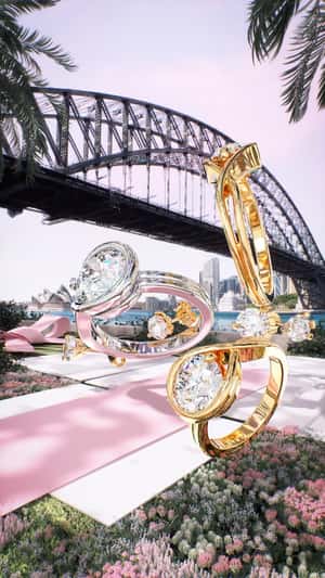 Jewelries Revealed From Box in fake-out-of-home ad of Pandora