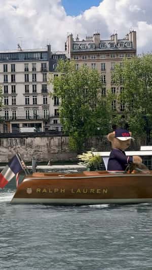 Polo Bear Drives Boat in fake-out-of-home ad of Ralph Lauren