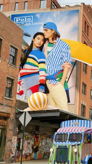 Beach Ball Changes Truck’s Color in fake-out-of-home ad of Ralph Lauren