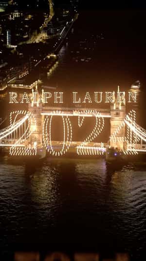 New Year Drone Show in fake-out-of-home ad of Ralph Lauren