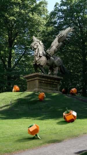Mythical Creature Takes Flight in fake-out-of-home ad of LEGO