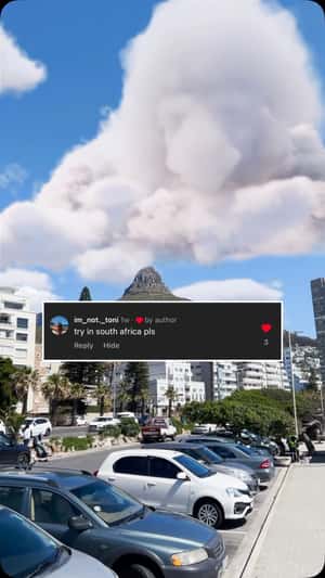 Cloud Mufasa Shapes in fake-out-of-home ad of Disney Studios