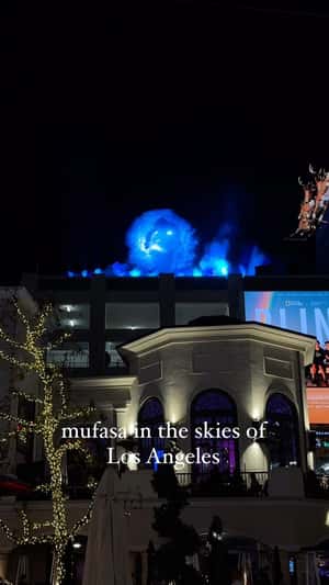 Mufasa Cloud Portal in fake-out-of-home ad of Disney Studio