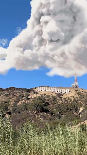 Mufasa Cloud Formation in Hollywood in fake-out-of-home ad of Disney Studios