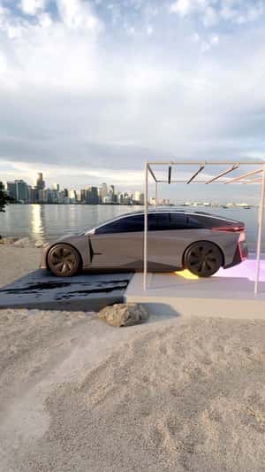 Concept Car Revealed in a fake-out-of-home ad of Lexus