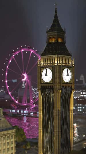 Mascara Clock and Encased Brush in fake-out-of-home promotional ad of Rabanne