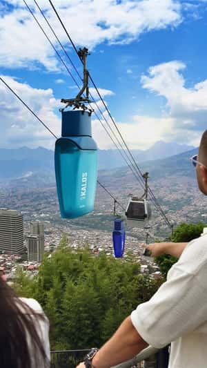 Perfume Cable Cars Glides in fake-out-of-home ad of Esika