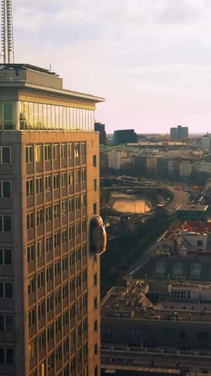 Qashqai flying over Vienna in fake-out-of-home ad of Nissan
