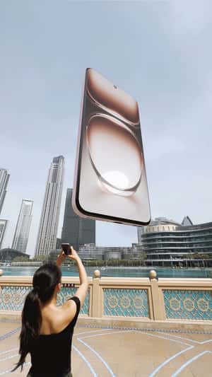 Smartphone Transformed Burj Khalifa in fake-out-of-home ad of Oppo