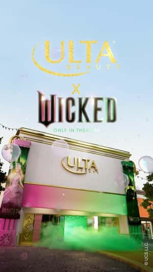 Store Movie Theme Transformation fake-out-of-home ad for Ulta Beauty