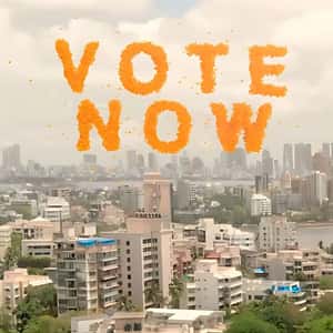 Orange Papers Form Words in a fake-out-of-home ad of Beauty and You Awards