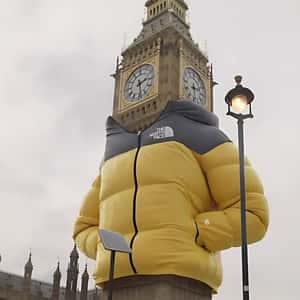 Big Ben Wearing Jacket in a fake-out-of-home ad of JD Sports