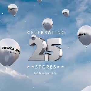 Silver Balloons Floating Across India in a fake-out-of-home ad of Snitch