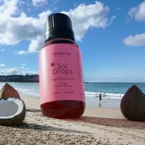Vitamin D Bottle Inflates in a fake-out-of-home ad of Naternal Vitamins