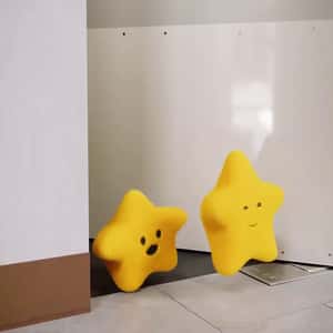 Star Plushies Spotted Inside the Store in a fake-out-of-home ad of Starbucks