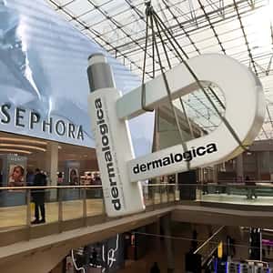 Magnet Pulls Cleanser in a fake-out-of-home ad of Sephora