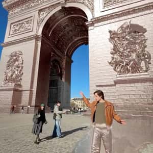 Man and Landmark Turned to Solid Gold in a fake-out-of-home ad of Xiaomi