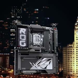 PC Hardwares Carried by Drones in a fake-out-of-home ad of ROG