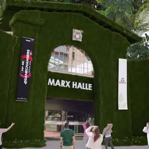 Green Moss Covers Building Facade in a fake-out-of-home ad of 4GAMECHANGERS