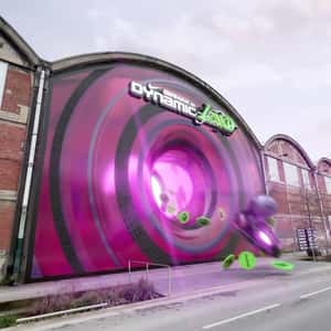 Industrial Building Transforms Into Portal in a fake-out-of-home ad of Nike