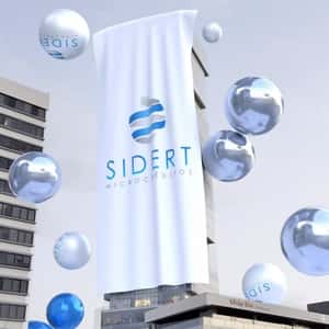 Balls Fall on Skyscraper in a fake-out-of-home ad of SIDERT