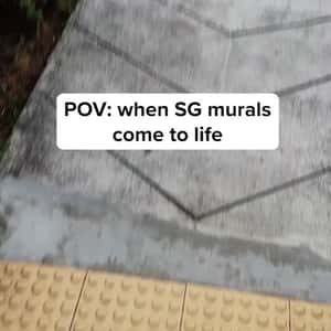 Moving Murals on Buildings in a fake-out-of-home ad of Moving Bits