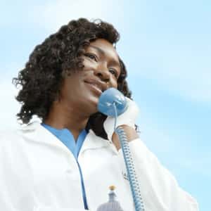 Rotary Dial Telephone on the Street in a fake-out-of-home ad of Dr. Simi