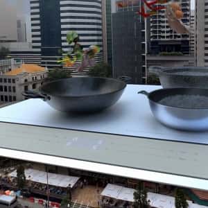 Roof Transforms into Induction Stove in a fake-out-of-home ad of Samsung