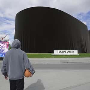Arena Unveiled by Black Cloth in a fake-out-of-home ad of BMW
