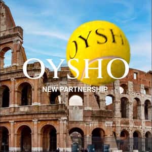 Tennis Ball Bouncing in Landmarks in a fake-out-of-home ad of OYSHO COMMUNITY