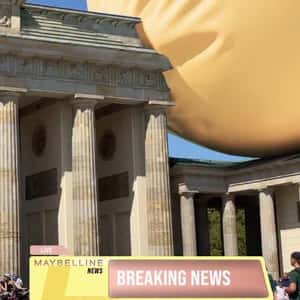 Yellow Bubble Spotted at Landmarks in a fake-out-of-home ad of Maybelline