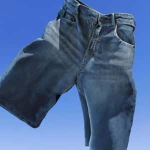Denim Descends on Beach in a fake-out-of-home ad of American Eagle 