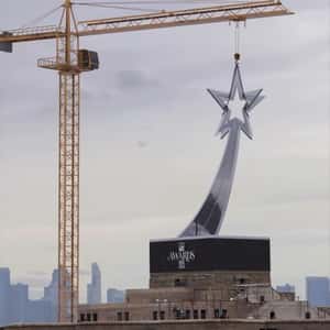 Trophy Replacing Statue of Liberty in a fake-out-of-home ad of BET