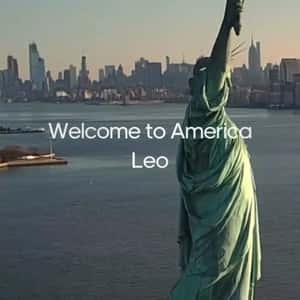 Statue of Liberty's Torch Emits Red Smoke in a fake-out-of-home ad of Adidas