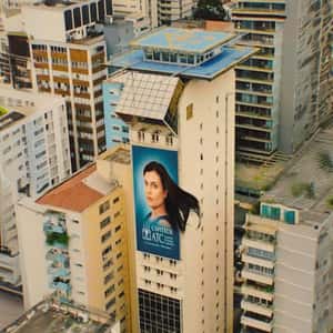 Hair Flowing in the Breeze on Billboard in a fake-out-of-home ad of CAPITECH