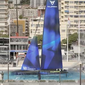 Racing Yacht Plunges into Swimming Pool in a fake-out-of-home ad of CUPRA