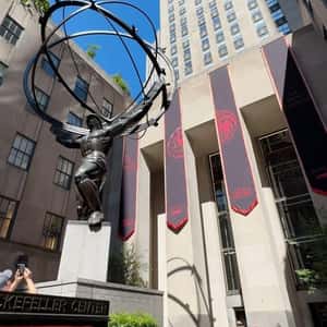 Banners Hang at Rockefeller Center in a fake-out-of-home ad of Game of Thrones