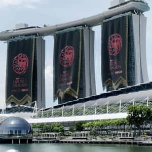 Banners Unfurl at Marina Bay Sands in a fake-out-of-home ad of HBO Max