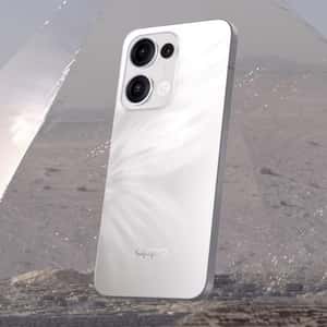 Smartphone Stands Inside Pyramid in a fake-out-of-home ad of OPPO