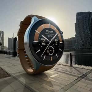 Smartwatches Rolling at Promenade in a fake-out-of-ad of OPPO