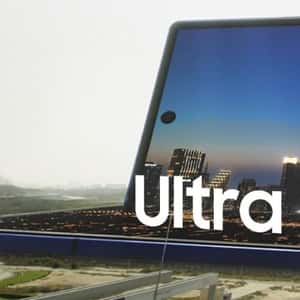 Phone Flips Open Along the Road in a fake-out-of-home ad of Samsung Mobile