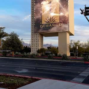 Birthday Cake Revealed at Billboard in a fake-out-of-home ad of Durango Casino & Resort