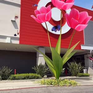 Tulip Blooms Outside the Store in a fake-out-of-home ad of Target
