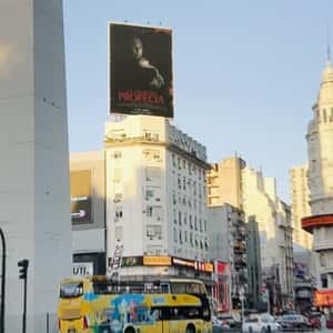 Billboard Catches Fire on Rooftop in a fake-out-of-home ad of 20th Century Studios