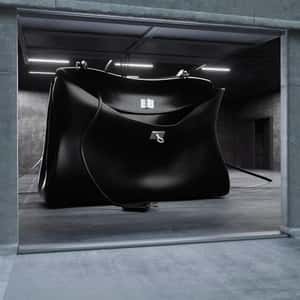 Handbag Revealed at Garage in a fake-out-of-home ad of Balenciaga