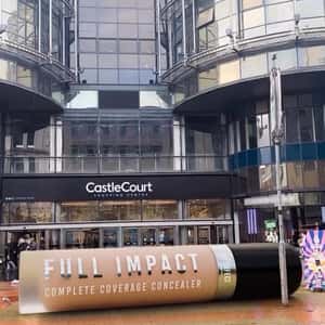 Concealer Drops at Shopping Center in a fake-out-of-home ad of BPerfect Cosmetics