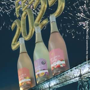Wines Land at the Bridge in a fake-out-of-home ad of Casal Garcia