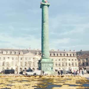 Ground Turned into Golden Honeycomb in a fake-out-of-home ad of Chaumet